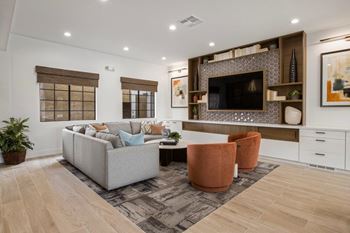 Resident Clubroom with Sofa and TV at Bella Terra, CA